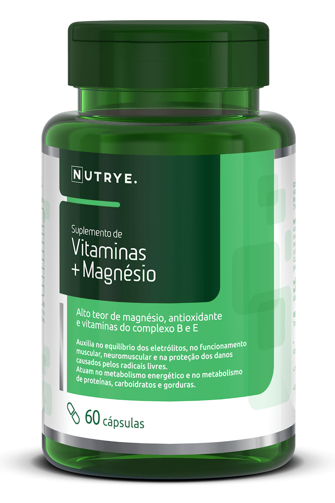 Vitaminas + Magnésio - 60 cápsulas