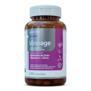 VinoAge . Suplemento de Semente de Uva + Vitamina C + Zinco
