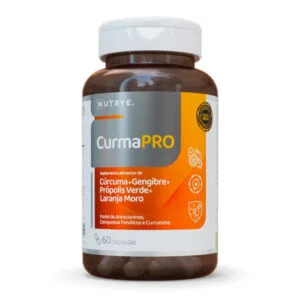 CurmaPro . Cúrcuma + Extrato de Própolis + Gengibre + Laranja Moro . 60 cápsulas