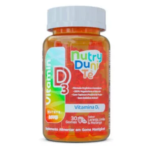 Vitamin D3 . Vitamina D3 . Gummy KIDS . NutryDuniTê . 30 Gomas
