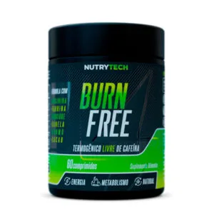 BurnFree . Termogênico Livre de Cafeína . Arginina + Taurina + Gengibre + Canela + Cromo + Cacau