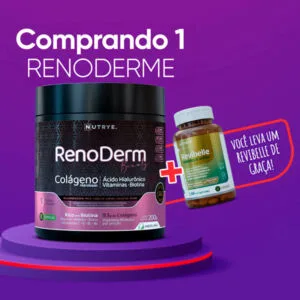Comprando 1 RenoDerm, você ganha 1 Revibelle inteiramente grátis!