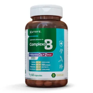 Complexo B + Zinco + Vitamina D3 . 60 cápsulas
